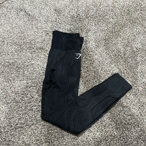 Black Gymshark Marble leggings size small